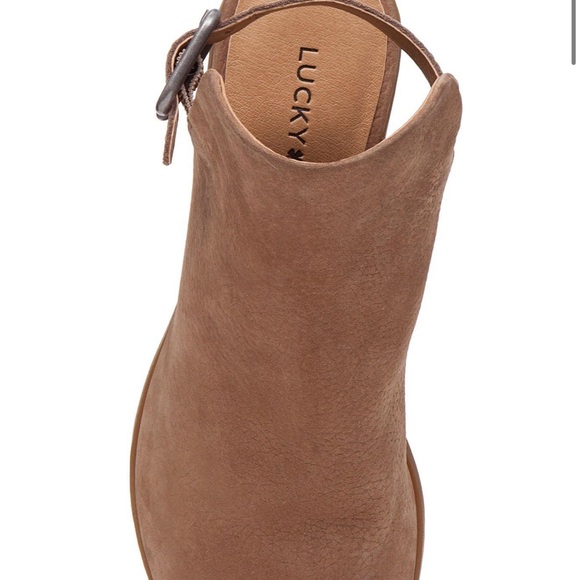 😍 lucky brand sandal booties w stacked heel! - Picture 10 of 11